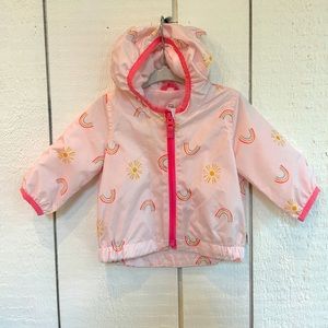 Baby Girl Hooded Raincoat